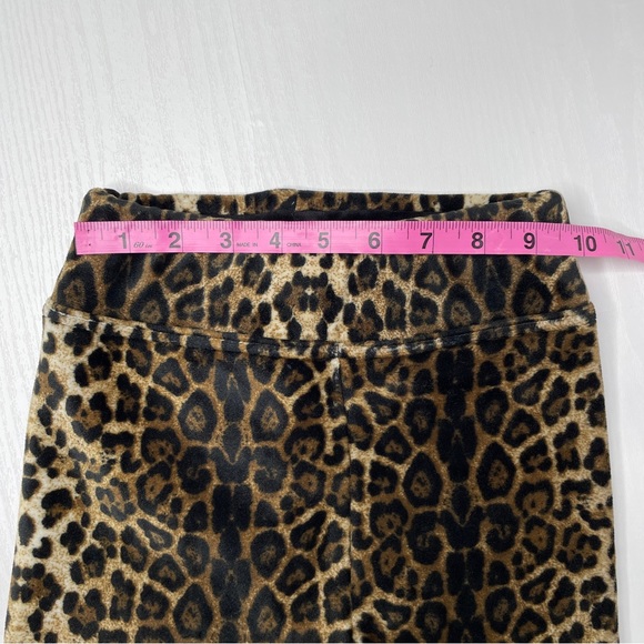 Jinlaba Fleece Leggings Girls 7 US 120 CM Animal Print Cheetah Cozy Leggings - Picture 5 of 11